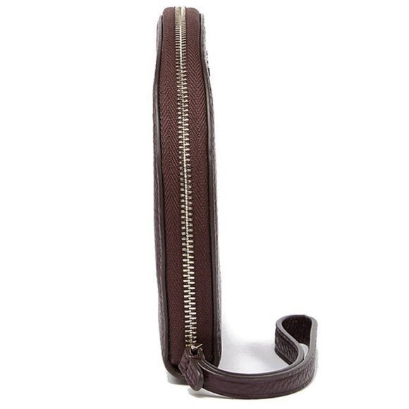 KATE SPADE Leather Rima Half Moon Wristlet Chocolate Cherry - Picture 5 of 13